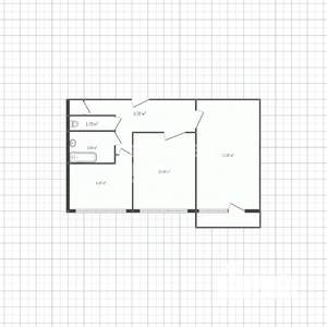 2-к квартира, вторичка, 46м2, 3/10 этаж