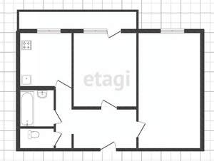 2-к квартира, вторичка, 55м2, 7/9 этаж