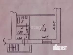 1-к квартира, вторичка, 21м2, 1/10 этаж