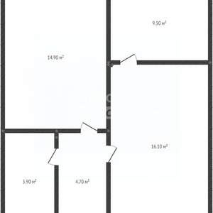 1-к квартира, вторичка, 49м2, 5/16 этаж