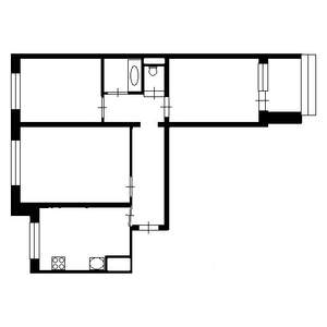 3-к квартира, вторичка, 64м2, 1/10 этаж