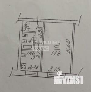1-к квартира, вторичка, 29м2, 2/5 этаж