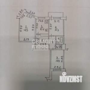 3-к квартира, вторичка, 63м2, 1/9 этаж