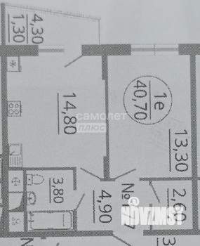 1-к квартира, вторичка, 41м2, 15/19 этаж