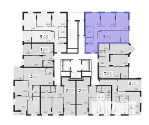 3-к квартира, вторичка, 88м2, 8/25 этаж