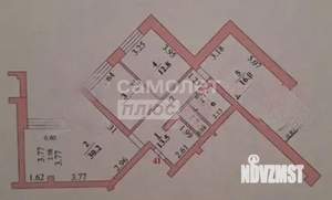 3-к квартира, вторичка, 90м2, 11/13 этаж