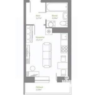 Студия квартира, вторичка, 29м2, 10/17 этаж