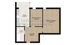 2-к квартира, вторичка, 58м2, 4/13 этаж