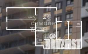 4-к квартира, вторичка, 108м2, 6/25 этаж