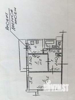 2-к квартира, вторичка, 50м2, 3/9 этаж