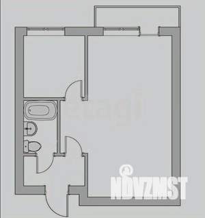 1-к квартира, вторичка, 30м2, 2/5 этаж