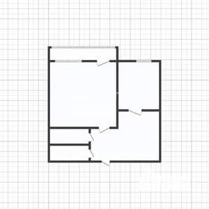 1-к квартира, вторичка, 43м2, 1/2 этаж