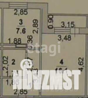 1-к квартира, вторичка, 33м2, 6/10 этаж
