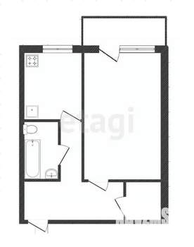 1-к квартира, вторичка, 30м2, 3/5 этаж