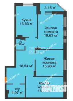 3-к квартира, вторичка, 91м2, 20/25 этаж
