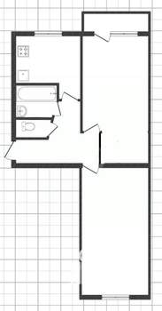 2-к квартира, вторичка, 50м2, 10/10 этаж