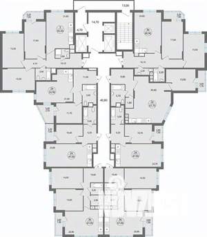 3-к квартира, строящийся дом, 67м2, 16/25 этаж