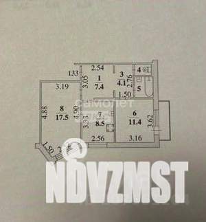 2-к квартира, вторичка, 53м2, 4/5 этаж