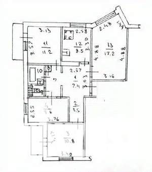 4-к квартира, вторичка, 76м2, 5/9 этаж