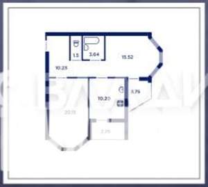 2-к квартира, сданный дом, 65м2, 15/17 этаж