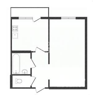 1-к квартира, вторичка, 35м2, 1/5 этаж