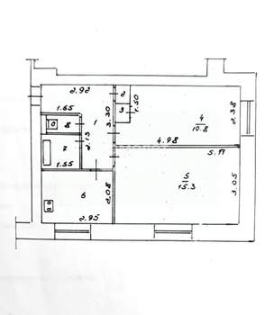 2-к квартира, вторичка, 42м2, 2/9 этаж