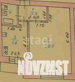 1-к квартира, вторичка, 36м2, 3/5 этаж