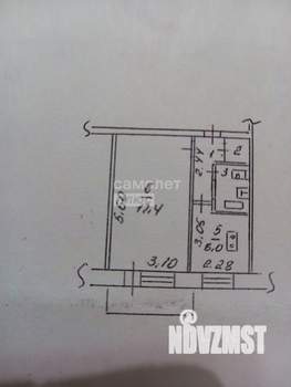 1-к квартира, вторичка, 33м2, 3/5 этаж
