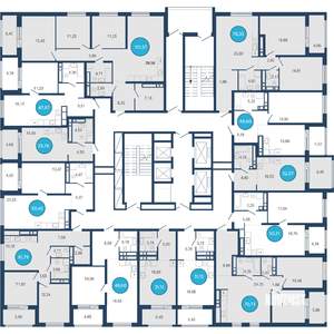2-к квартира, вторичка, 71м2, 15/22 этаж