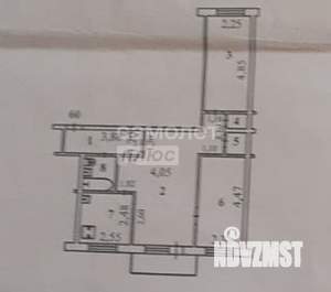 3-к квартира, вторичка, 58м2, 4/5 этаж