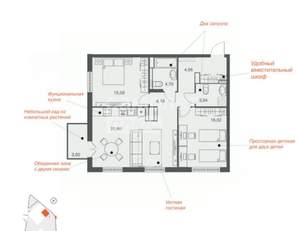 2-к квартира, вторичка, 81м2, 6/25 этаж