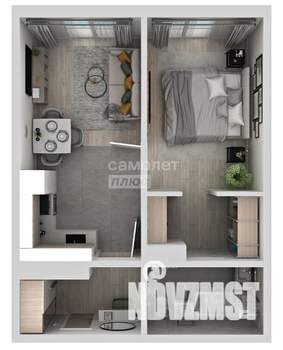 1-к квартира, вторичка, 44м2, 11/17 этаж