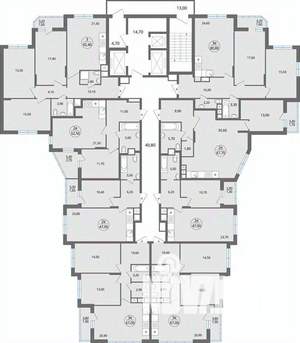 3-к квартира, строящийся дом, 84м2, 21/25 этаж