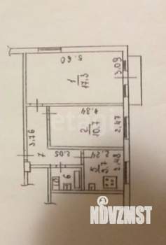 2-к квартира, вторичка, 43м2, 3/4 этаж