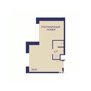 2-к квартира, вторичка, 44м2, 14/23 этаж