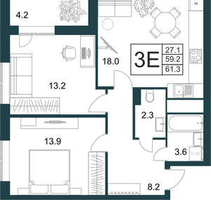 Фото квартиры на продажу (1)