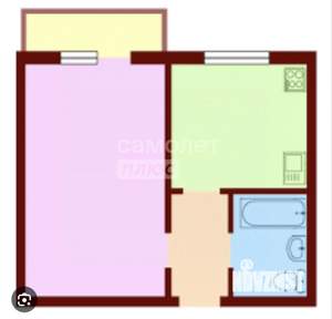 1-к квартира, вторичка, 33м2, 4/5 этаж