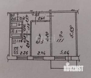 2-к квартира, вторичка, 44м2, 3/5 этаж