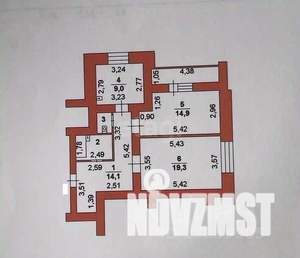 2-к квартира, вторичка, 63м2, 2/15 этаж