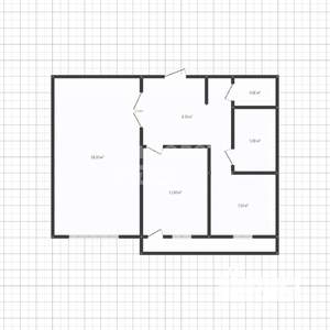 2-к квартира, вторичка, 50м2, 9/9 этаж