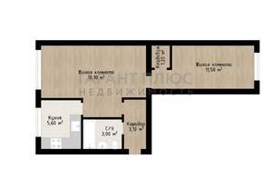 2-к квартира, вторичка, 43м2, 4/5 этаж