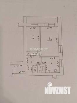 2-к квартира, вторичка, 53м2, 9/12 этаж