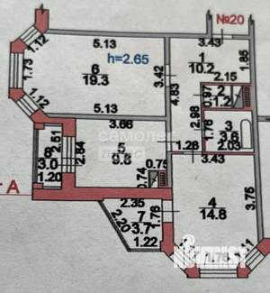 2-к квартира, вторичка, 59м2, 4/17 этаж