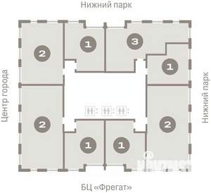 2-к квартира, вторичка, 67м2, 15/25 этаж