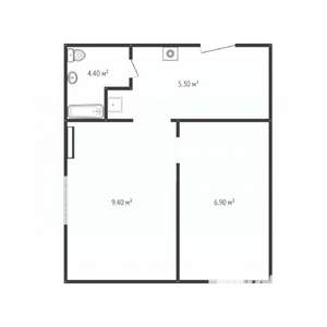 2-к квартира, вторичка, 26м2, 1/5 этаж