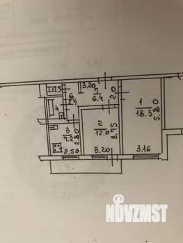 2-к квартира, вторичка, 50м2, 4/9 этаж