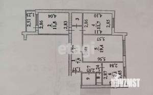 3-к квартира, вторичка, 68м2, 3/10 этаж