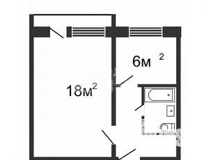 1-к квартира, вторичка, 31м2, 6/9 этаж