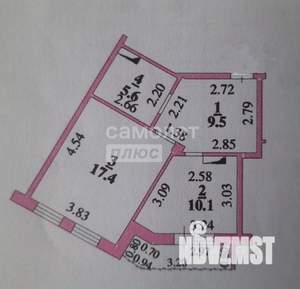 1-к квартира, вторичка, 46м2, 7/12 этаж