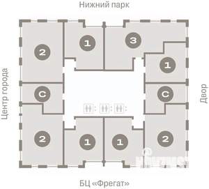 2-к квартира, вторичка, 72м2, 7/25 этаж